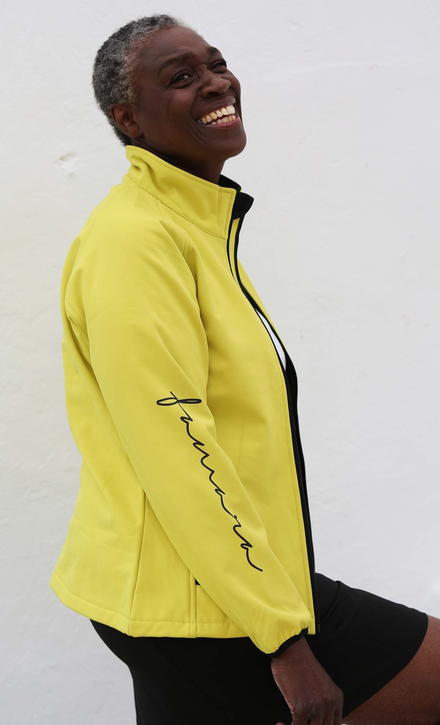 Women's Branded Soft Shell Jacket – Lemon