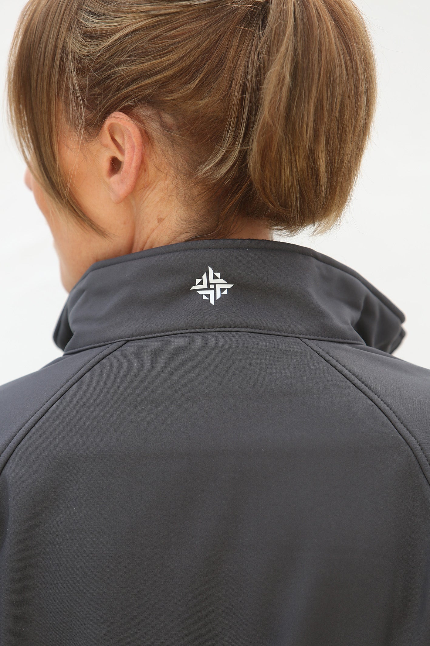 Women's Branded Soft Shell Jacket – Charcoal