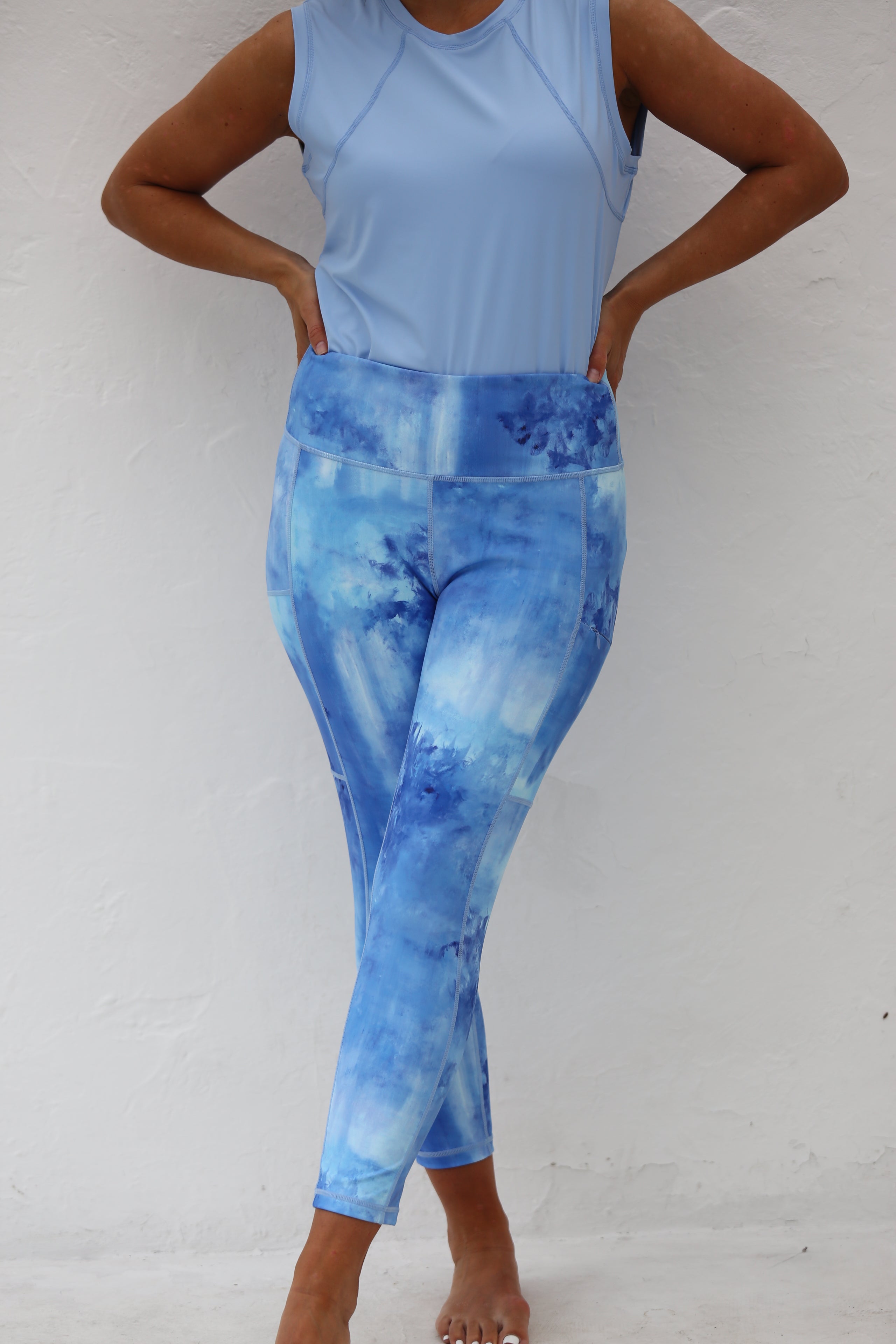 Women's Capri Leggings – Periwinkle