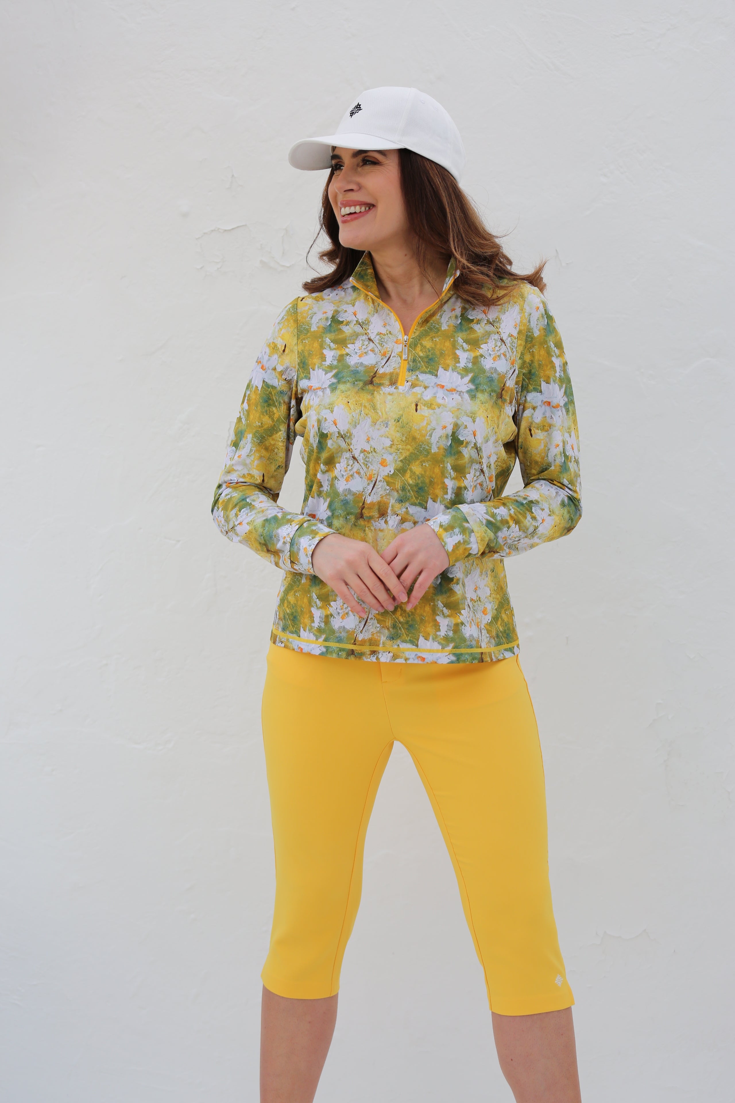 Women's Golf Pedal Pushers - Marigold