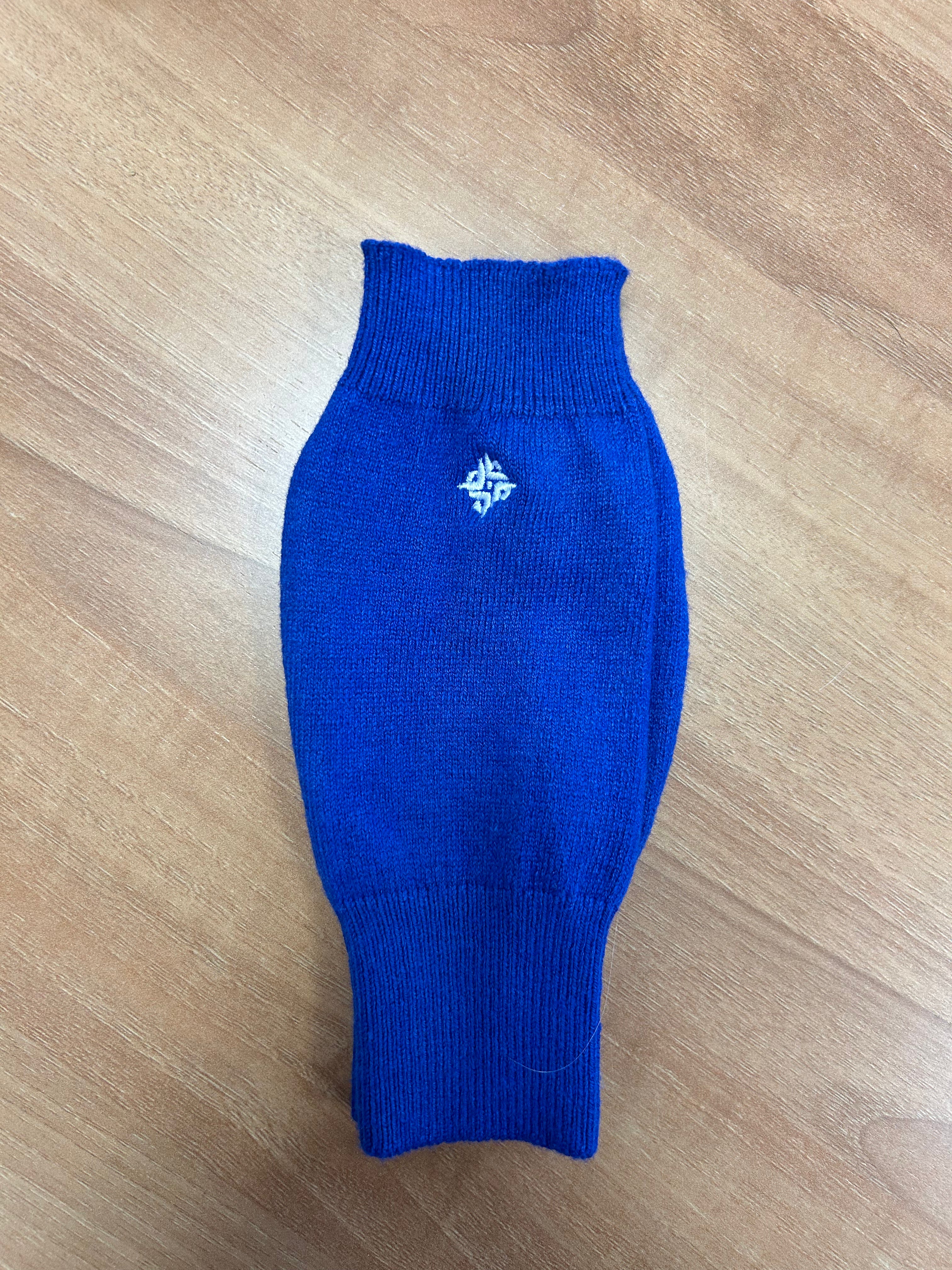 Merino Wrist Warmers Cobalt Blue