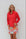 Sheer Long Sleeve Golf Shirt Cherry
