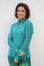 Sheer Long Sleeve Golf Shirt Jade