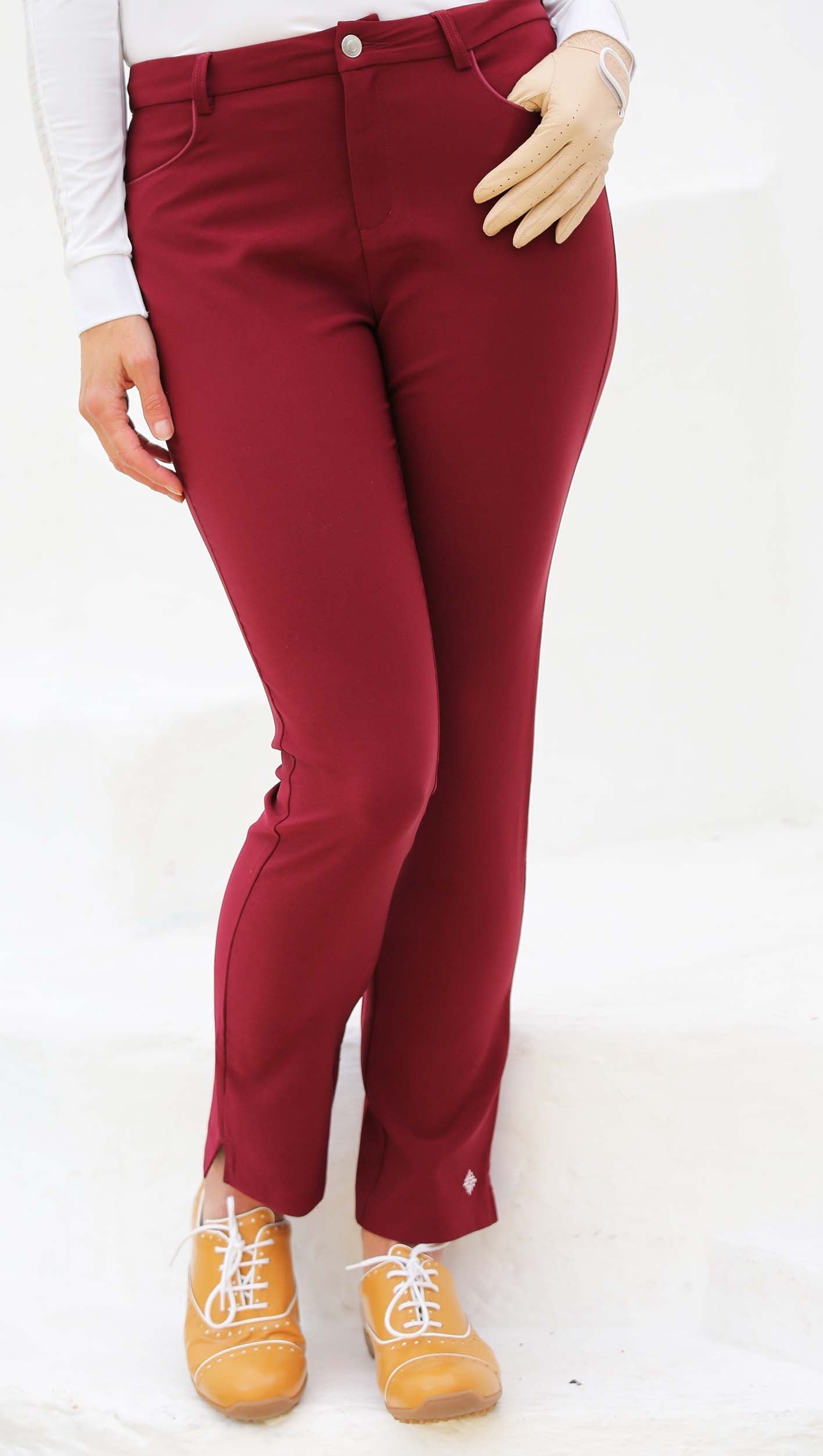 7/8 Golf Trousers Claret