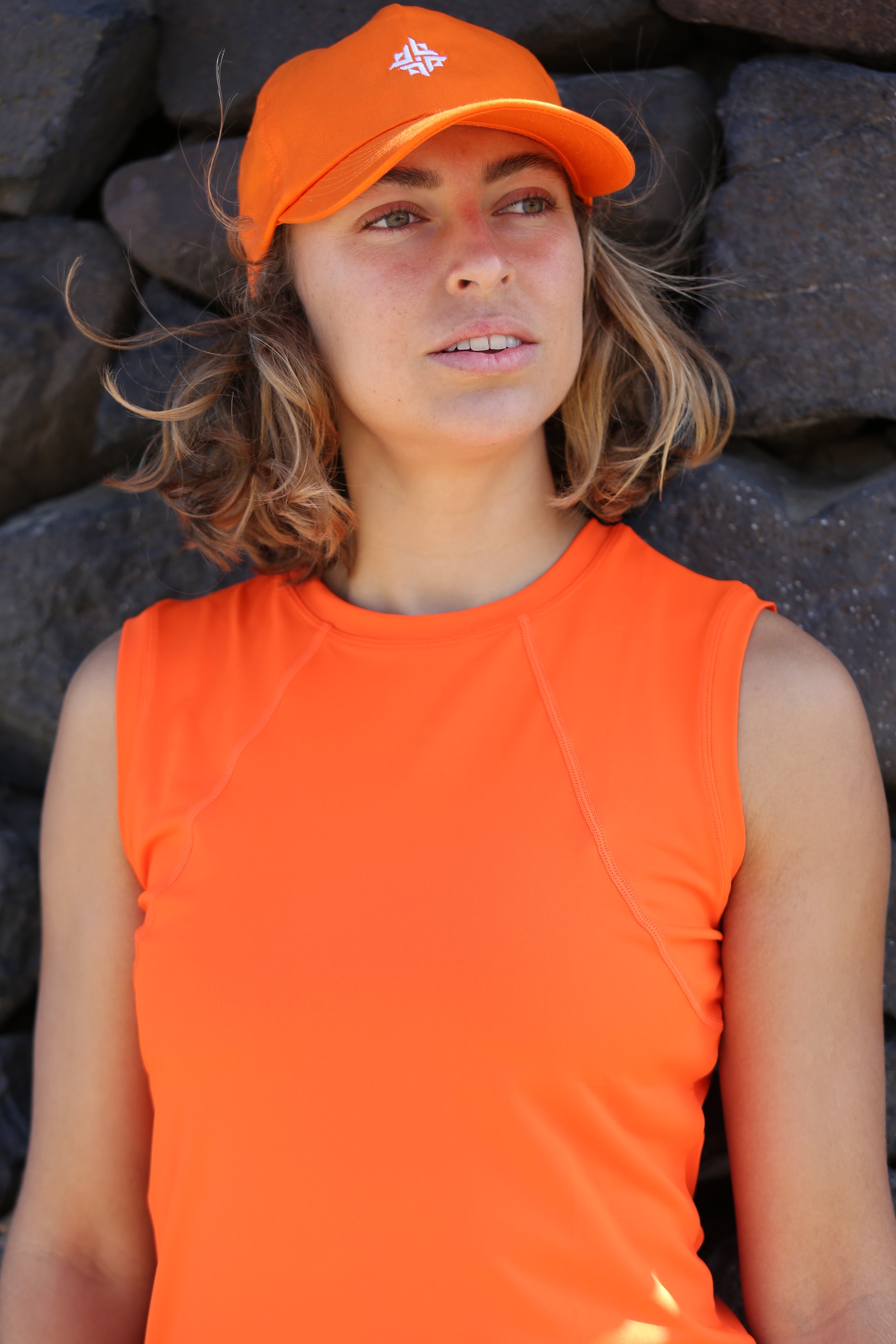 Activewear tank top tangerine