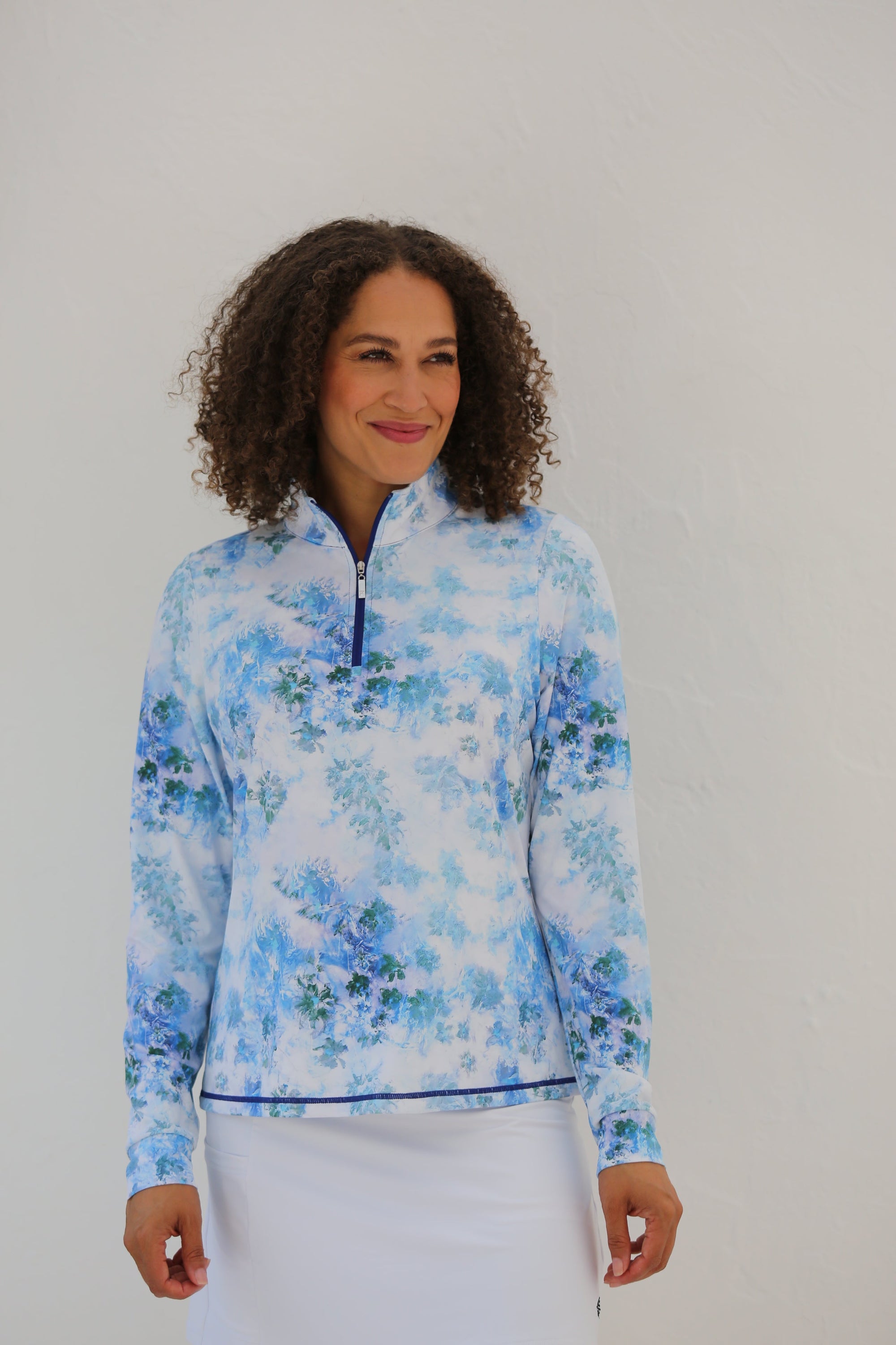 Long Sleeve Mid Layer Golf Shirt Emeris