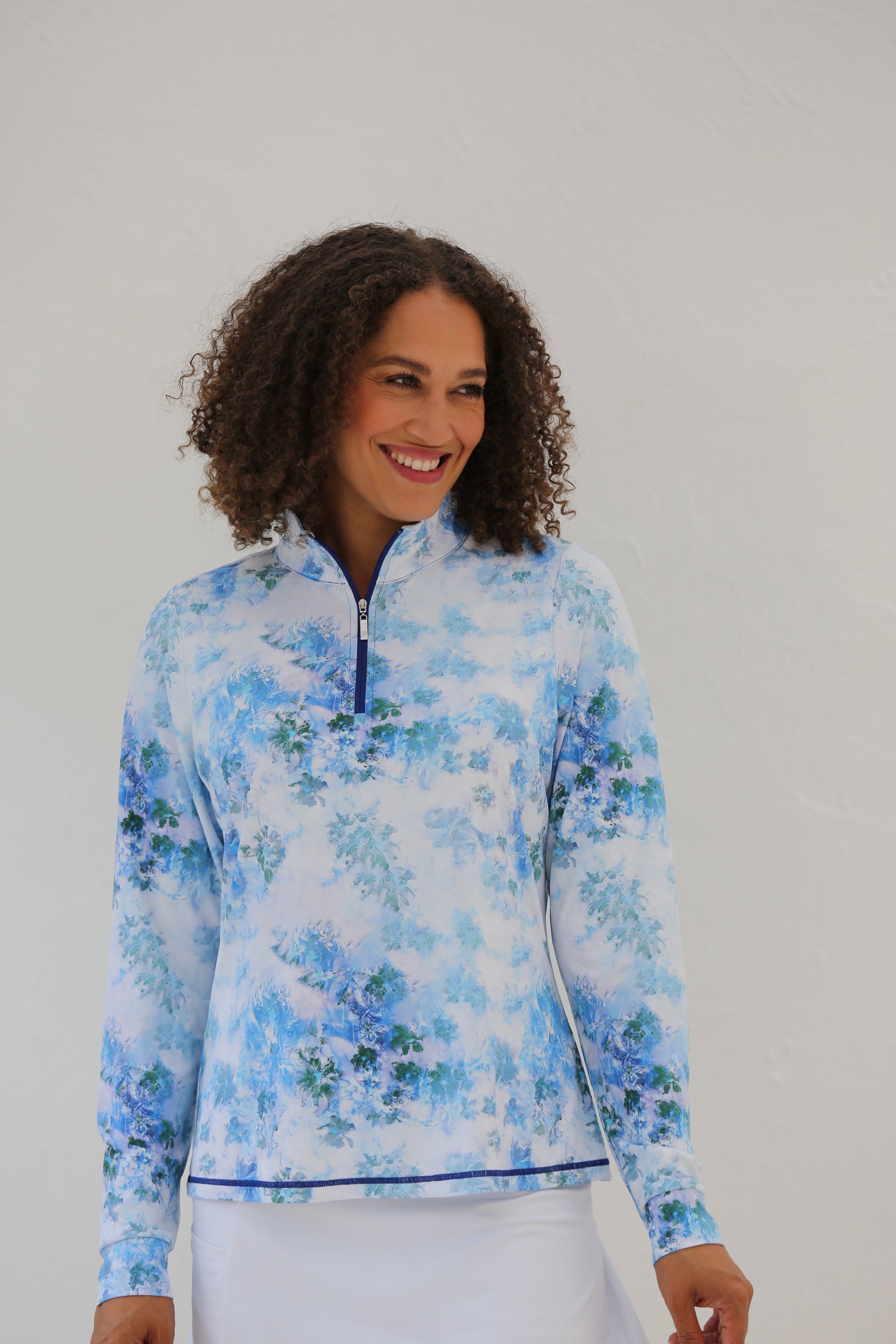 Long Sleeve Mid Layer Golf Shirt Emeris