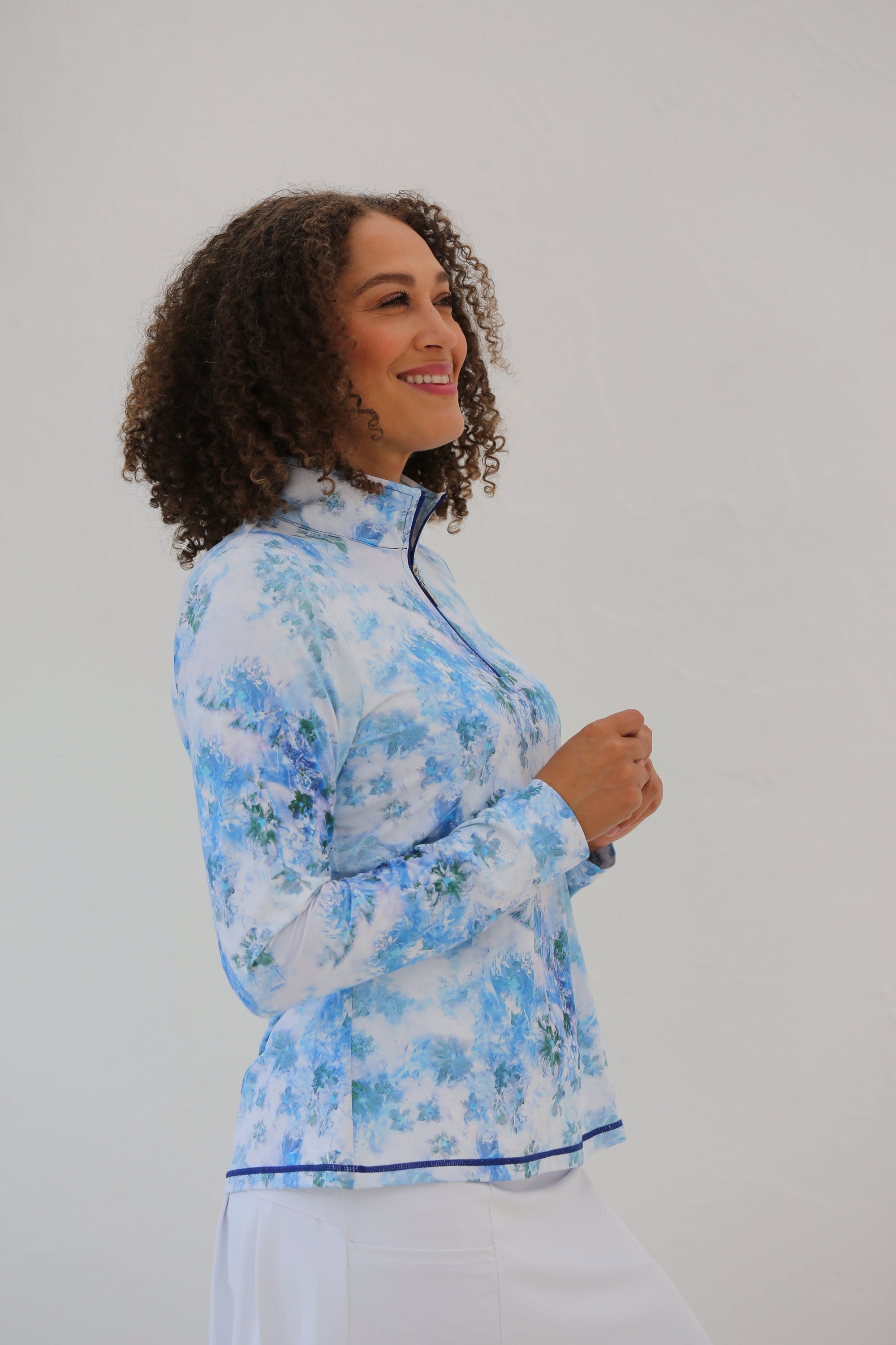 Long Sleeve Mid Layer Golf Shirt Emeris