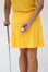 Kick Pleat Golf Skort Marigold