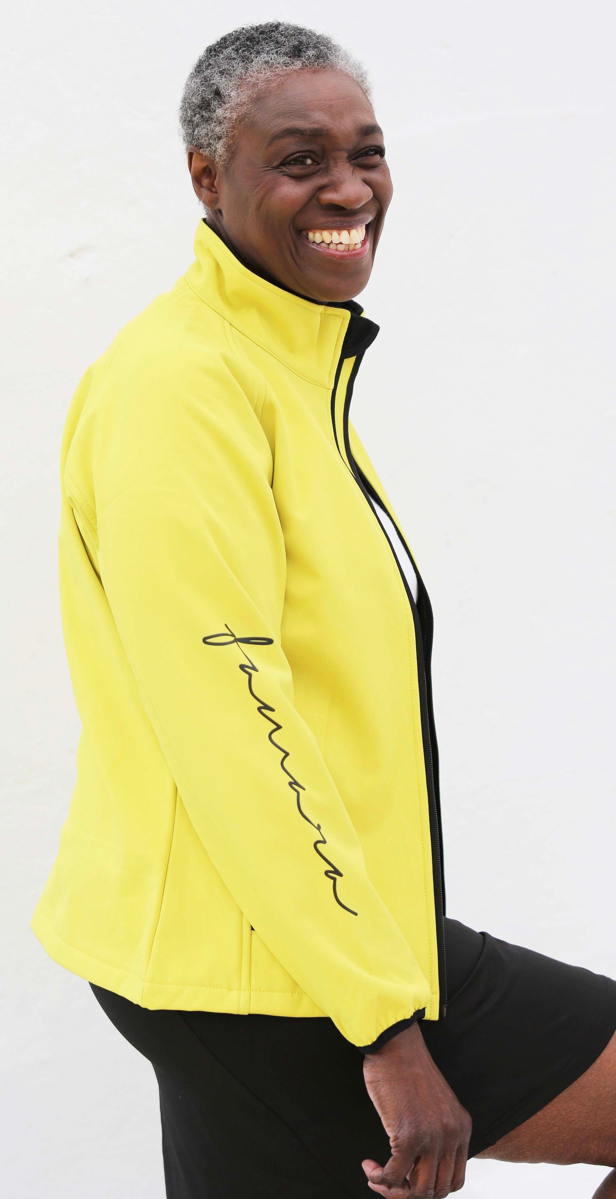 Women's Branded Soft Shell Jacket – Lemon
