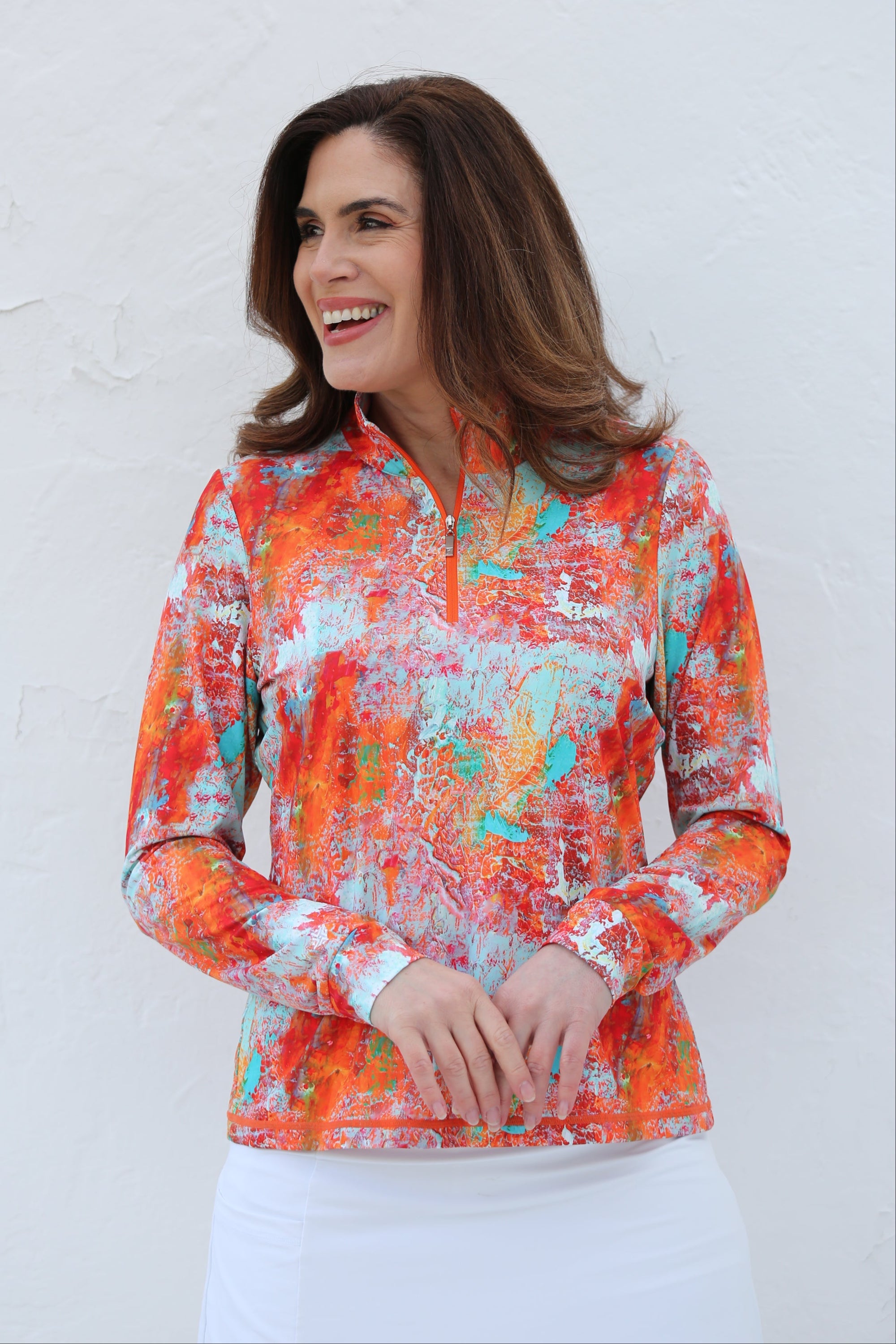 Long Sleeve Golf shirt Zanzibar