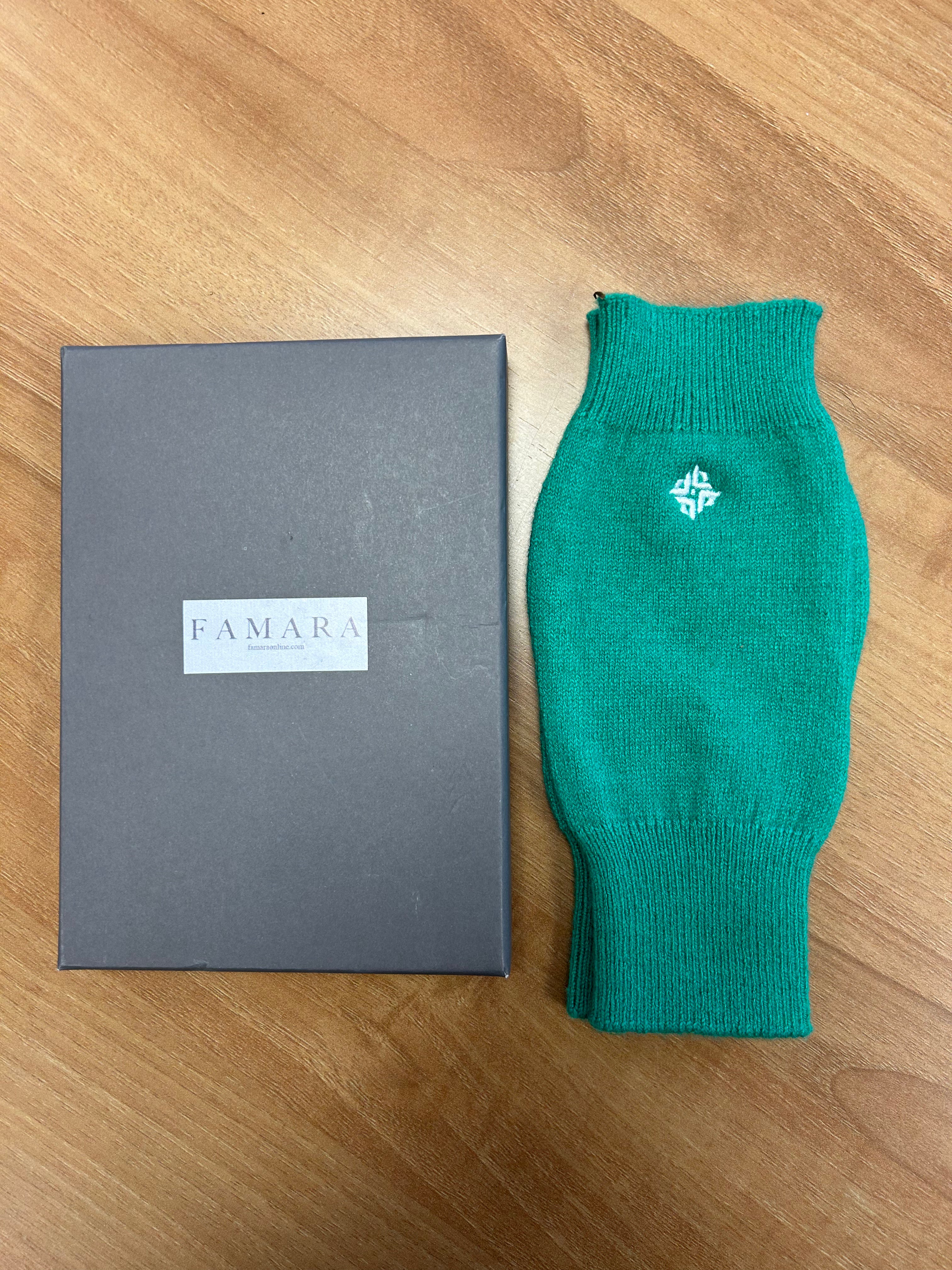 Merino Wrist Warmers Emerald