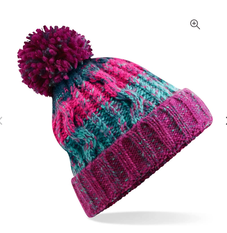 FAMARA Bobble Hat – Berry Splash - PRE-ORDER