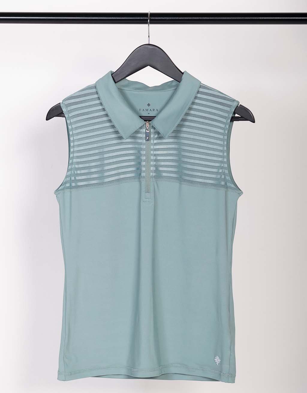 Sleeveless Sheer Golf Shirt