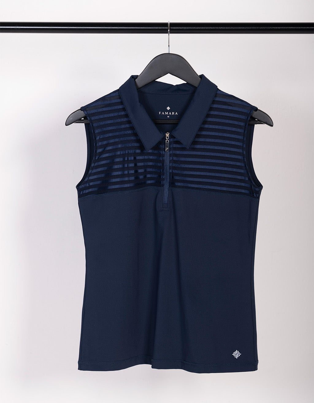 Sleeveless Sheer Golf Shirt