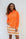 Sheer Long Sleeve Golf Shirt Tangerine