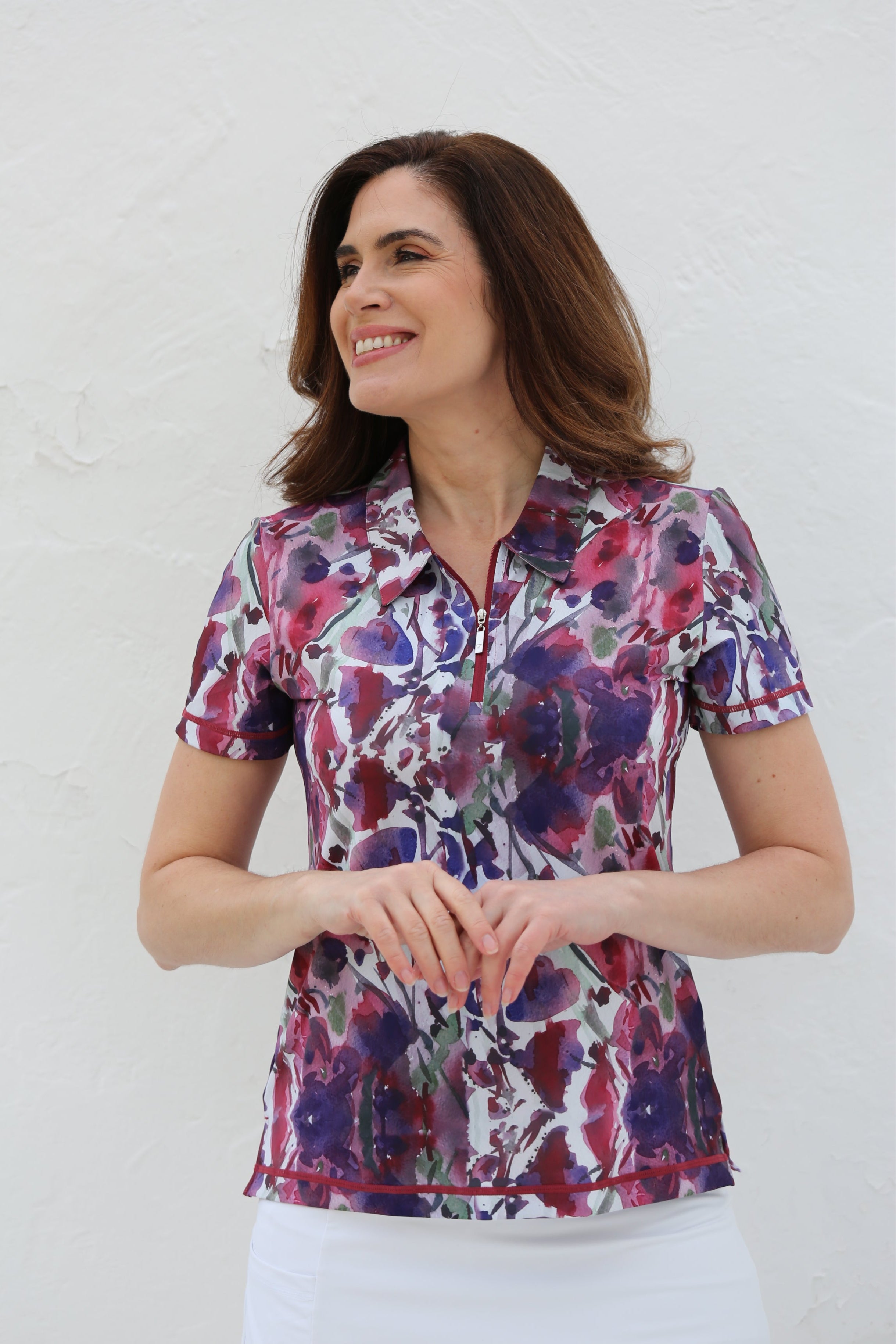 Short Sleeve Golf Polo Shirt Anemone