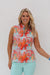 Sleeveless Mock Golf Shirt Zanzibar